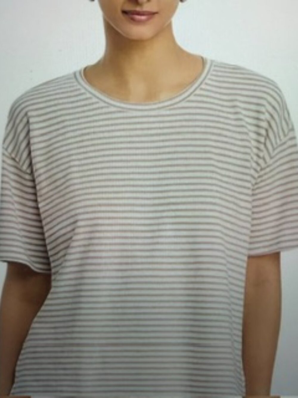 Eileen Fisher Crewneck Boxy Top Size XL
